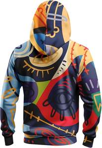 Sweat-shirts à capuche en coton pour hommes, design personnalisé, prix bas – Respirants et écologiques, imprimés en relief, anti-boulochage - Product Image 2