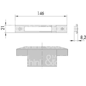 แผ่นโลหะปรับได้สำหรับซีรีส์: 46200 - 210 - 220-420-48123 520-220-224-420-57330 520-335-370- - Product Image 1