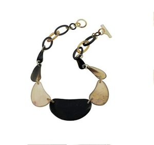 Auténtico collar en forma de trapecio de cuerno de búfalo Vintage hecho a mano estilo moderno conjunto de regalo Personal - Product Image 6