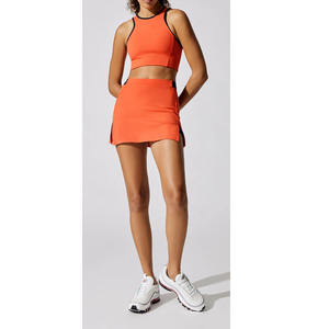 Robe de Tennis pour femmes, ensemble de 2 pièces, robe de Fitness, Mini jupe, soutien-gorge court de sport, basket-ball, ensembles de tenues - Product Image 1