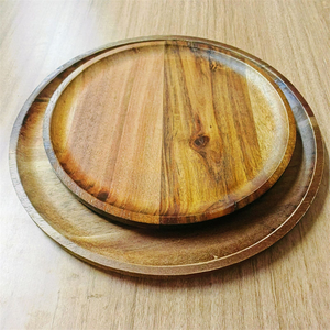 Ensemble d'assiettes à dîner en bois, échantillon gratuit, assiettes à dîner en bois modernes de haute qualité, cadeau d'affaires - Product Image 4