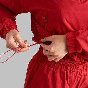 Conjuntos cortavientos de poliéster de EE. UU. para mujer, conjunto de dos piezas personalizado de lujo, conjunto de chándal cortavientos para mujer, Chaqueta corta, traje de pantalones cortos - Product Image 5