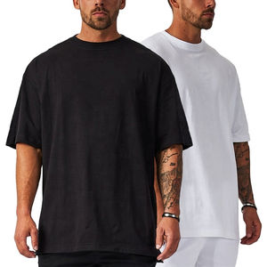 Camiseta transpirable Premium para hombre con logotipo personalizado impreso 100% algodón 220GSM camiseta lisa en blanco de lona de alta calidad para suministro ODM - Product Image 1