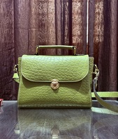 Tas Kulit Asli Wanita Mewah Buatan Tangan, Ukiran Tangan, Gaya Vintage Barat, Tas Selempang Kulit Asli Berhias