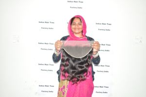 ผมดิบจากอินเดียเป็นลอนสำหรับต่อ100% ผมมนุษย์แบบธรรมชาติผมอินเดียบริสุทธิ์ - Product Image 2