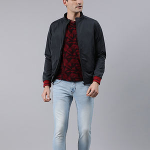 OEM ODM Personnalisable Hommes Laine Sport Jacquard Cardigan Pull Veste Longue Hiver Col Montant À Capuche Tricoté Porter Mince - Product Image 6