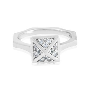 Anillos de boda y fiesta de Zirconia cúbica de Plata de Ley 925 de alta calidad para mujer estilo clásico - Product Image 4