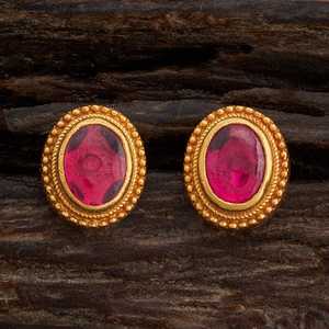<b>Silver</b> Temple Vintage Trendy Religious <b>Stud</b> and Hoop Earrings 162785 Stainless Steel Brass with Pearl Bezel Setting Hook Shape - Product Image 3