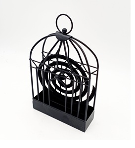 Quemador de incienso repelente de mosquitos, caja redondeada, tapa hecha a mano, soporte de bobina de mosquitos para sala de estar interior usada. - Product Image 3