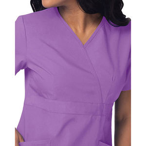 Uniforme de Enfermera de Hospital para Mujer, Diseño de Moda, Conjunto de Uniformes Médicos de Manga Corta con Logotipo Personalizado para Trabajo Médico - Product Image 3