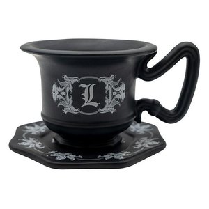 Taza de Cerámica Negra para Té con Plato, DEATH NOTE, 200 ml, ABYMUGA618 - Product Image 1