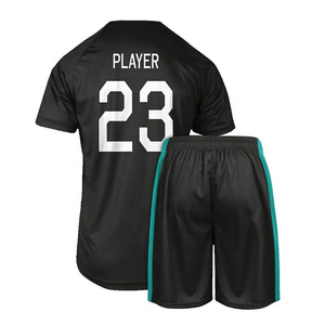 Maillots de football personnalisés pour hommes en gros, 100% polyester respirant, col en V, manches courtes, marque HB SPORTS, fournisseur BD, haute qualité - Product Image 1