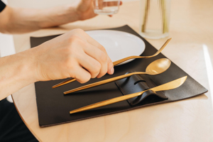 Mantel Individual Clásico de Cuero Genuino, Resistente a Olores, Resistente, Cómodo para Mesa de Restaurante, Vajilla de Lujo para Mesa de Comedor LPM-0007 - Product Image 5