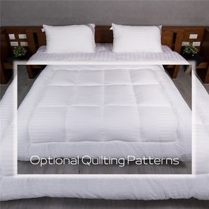 Couette matelassée respirante pour chambre à coucher avec attaches aux coins et rembourrage alternatif au duvet - Product Image 3