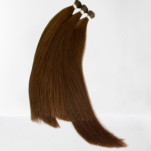 Cheap Price Top Quality Cuticle Aligned Hair <b>Brown</b> Double Drawn Hair Natural Straight I Tip Human Hair Extension - Product Image 1