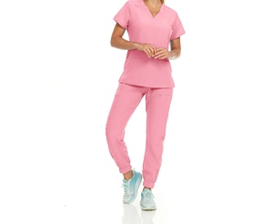 Conjuntos de Uniformes Médicos Transpirables de Poliéster y Spandex para Enfermeras, Ropa de Trabajo Cómoda para el Sector Sanitario, Calidad Premium - Product Image 4