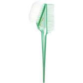 Brosse à teinture capillaire rose K-60 WP, brosse de coiffure professionnelle, manche ABS blanc, poils en plastique, design carré rembourré pour les soins capillaires - Product Image 5