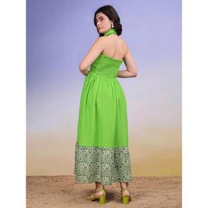 Robe longue western décontractée sans manches à col uni pour femmes - Product Image 6