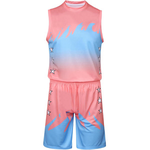 Tenue de basketball de tournoi personnalisée avec broderie, maillot sans manches en polyester à séchage rapide, short, vêtements d'équipe, logo et nom personnalisés - Product Image 2