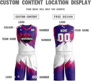 Uniforme de baloncesto hecho en poliéster 100%, ropa deportiva, nombre y logotipo del equipo personalizado, uniforme de baloncesto - Product Image 4