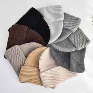 Fashionable Unisex Winter <b>Beanie</b> Caps Warm 100% <b>Wool</b> Breathable & Waterproof Custom Logo - Product Image 1