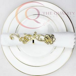 Stylish Metal Napkin Rings with Luxury Design Eco-friendly <b>Table</b> Decor for Weddings Parties & Special Dining <b>Occasions</b> - Product Image 3