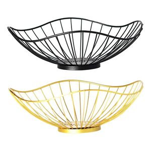 Corbeille à fruits en métal pour l'organisation des produits ménagers, avec un grand bol et un support stable - Product Image 2