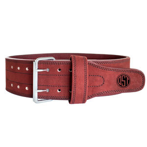 เข็มขัดยกน้ำหนักหนังวัวแท้ QST ระบายอากาศได้ดี ป้องกันหลังอย่างมืออาชีพ หัวเข็มขัดแบบสองง่าม แข็งแรงทนทาน - Product Image 3