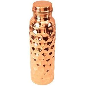 Bouteilles en cuivre pur martelé de haute qualité décor à la maison dessus de table ustensiles de cuisine bouteilles en cuivre pur avec gobelet - Product Image 3