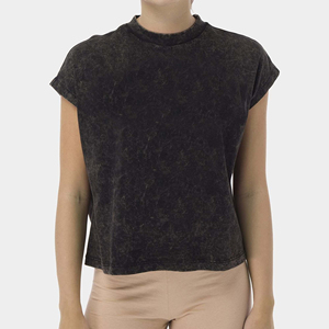 เสื้อยืดสตรีทไฮสตรีทฮิปฮอปเสื้อยืดซักกรดสำหรับผู้ใหญ่สั่งทำโลโก้ได้ - Product Image 3