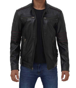 <b>Men's</b> Stylish High Quality Genuine Leather <b>Jacket</b> Latest Design Plain Dyed XS Size Best Popular Style Front Logo New Condition - Product Image 1