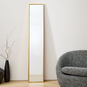 Slimline full-length <b>mirror</b> with <b>gold</b> frame custom-made Full-Length <b>Mirror</b> with <b>Gold</b> Frame - Product Image 3