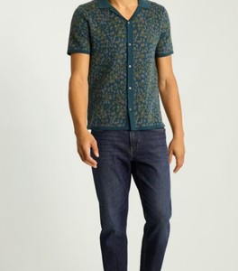 เสื้อเชิ้ตแขนสั้นพิมพ์ลายลำลอง ปกคอพับ ผ้าทอสำหรับฤดูร้อน - Product Image 2