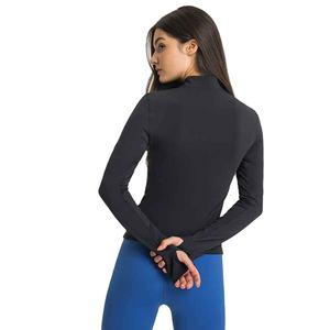 Haut technique respirant de haute qualité pour l'équitation, sous-vêtements techniques pour femmes, manches longues, demi-boutons - Product Image 2