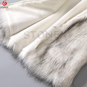 Mode femmes luxueux sans manches chaud fausse fourrure gilets manteau hiver chaud veste avant ouvert vêtements d'extérieur - Product Image 5