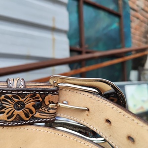 Nueva llegada occidental aleación con cuentas vaquero vaquera cinturón herramientas manuales cinturón para el cabello tamaño personalizado internacional Rodeo hebilla hombres mujeres - Product Image 4