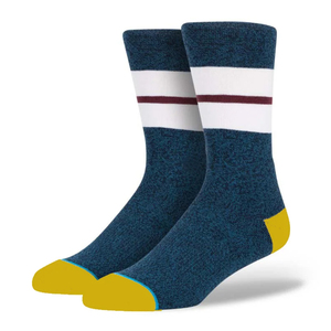Chaussettes de basket-ball pour adultes, bleu marine et rouge, respirantes, avec revers tricoté en spandex, pour le sport d'automne - Product Image 4