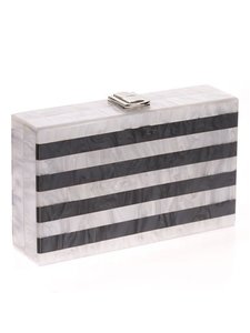 Sac à main de luxe en résine rigide fait à la main Sac à main unique en acrylique brillant avec finition pour soirée glamour et style moderne - Product Image 6