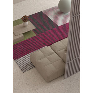 Adwl-13061 Geometric Patchwork Pattern <b>Wool</b> Rugs in Red Orange 9x12 <b>Flat</b> Weaves for Home Living Room Hallway Teens' Room Carpet - Product Image 5