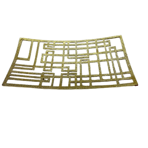 Plateau de service décoratif moderne en aluminium Plateau de cuisine et de restaurant design unique-Plateaux de service en métal en gros - Product Image 3