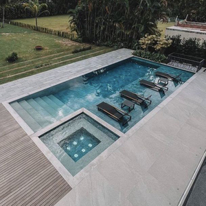 Ngoài trời inground 15 mét hồ bơi Spa bể sục lặn mặt đất sợi thủy tinh khảm lớn hồ bơi lớn hoàn chỉnh bộ - Product Image 3