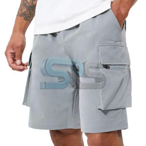 กางเกงขาสั้นผ้าคอตตอนสำหรับผู้ชายกางเกงขาสั้นลำลองมีกระเป๋าหลายช่องดีไซน์ตามสั่งกลางแจ้งฤดูร้อน - Product Image 4