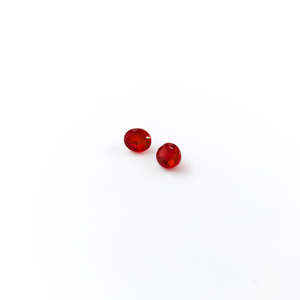 Pierre précieuse naturelle de type rubis de Bangkok, taille marquise 5x6mm, tourmaline, traitée thermiquement, paire assortie calibrée pour la joaillerie - Product Image 2