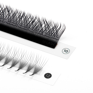Cils YY pré-faits à base plate étroite, best-seller, légers, à pointe fendue, plateau de cils YY pré-faits, cils de vison en gros, moelleux - Product Image 1