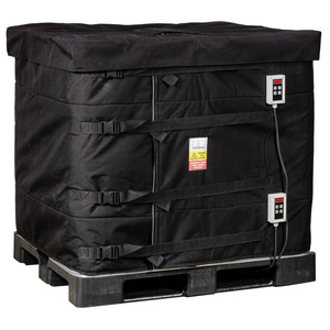 Coprente isolante per IBC da 640 litri, con apertura per tappo a vite, nera - Product Image 2