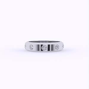 Classy Lab Grown Diamond Band para hombres y mujeres Detalles finos y estilo elegante Exprese su vínculo puro - Product Image 3