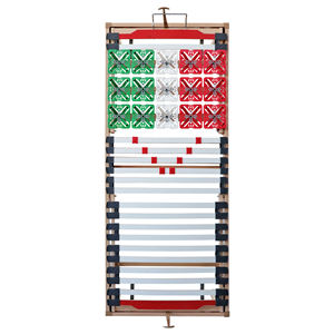 EVERGREENWEB Cadre de lit orthopédique traditionnel en bois massif, réglable manuellement en hauteur, avec régulateurs de hauteur à 4 points, pliable, fabriqué en Italie - Product Image 5