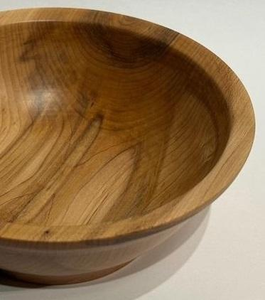 Bol rond en bois élégant, style rustique, fait main, pour servir salades, fruits, pain, centre de table, décoration de salle à manger ou de cuisine, style ferme. - Product Image 3