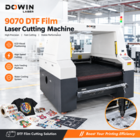 Machine de découpe laser industrielle 9070 à tête unique 100W pour film de transfert DTF, pour la découpe en continu de films DTF et d'étiquettes de soin en vrac
