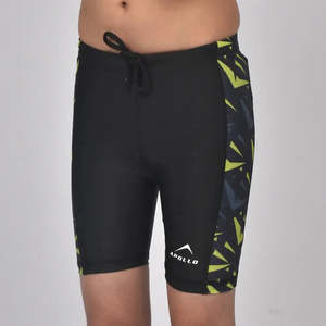 Shorts de Natación Competitivos para Niños, Negros, de Spandex, Modelo 31SB25 - Product Image 1